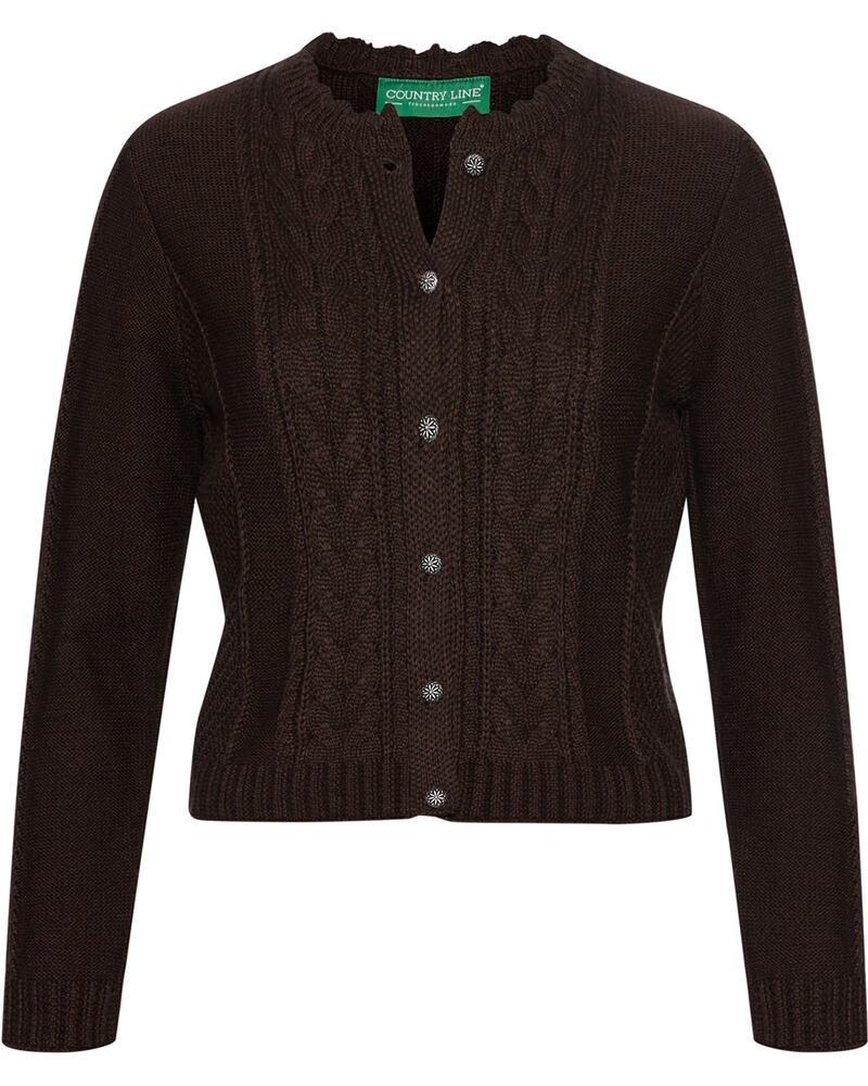 Zopfstrickjacke