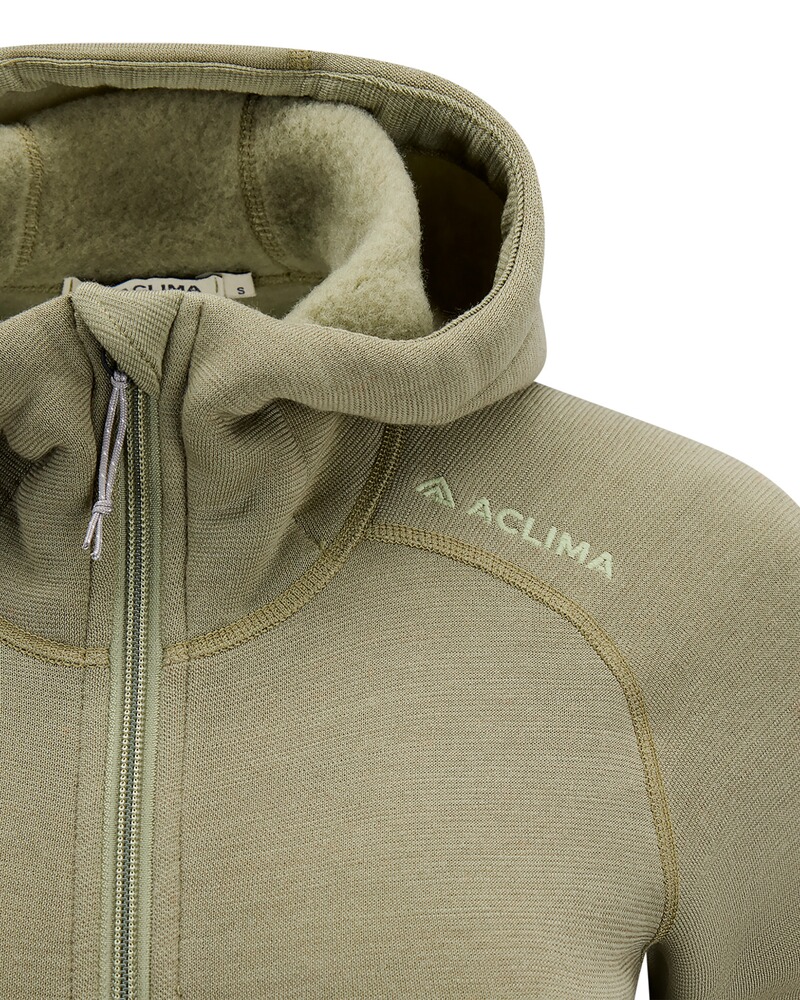 Damen Kapuzenjacke FleeceWool, ACLIMA