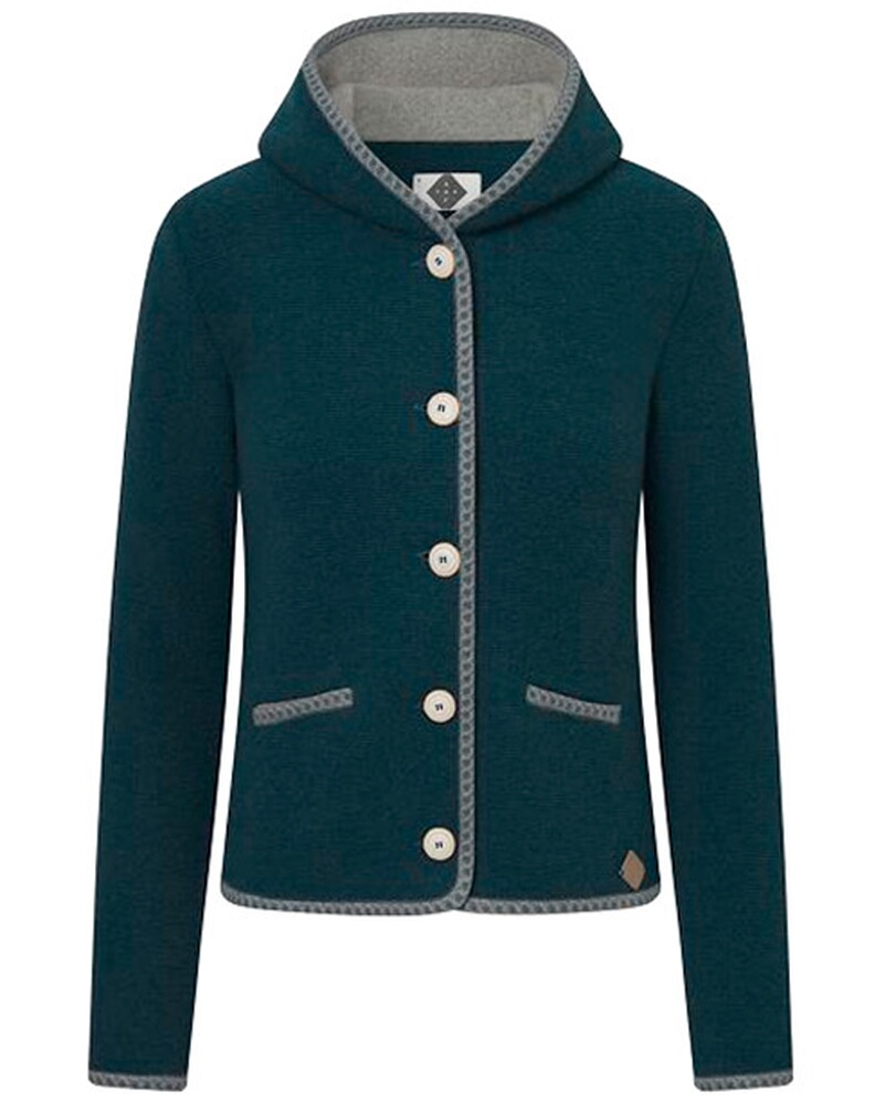 Kapuzen-Strickjacke Malwine