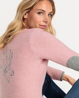 Linksstrickjacke mit Hirschstick, REITMAYER