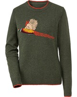 Damen Pullover mit Fasanenmotiv, Parforce Tradition