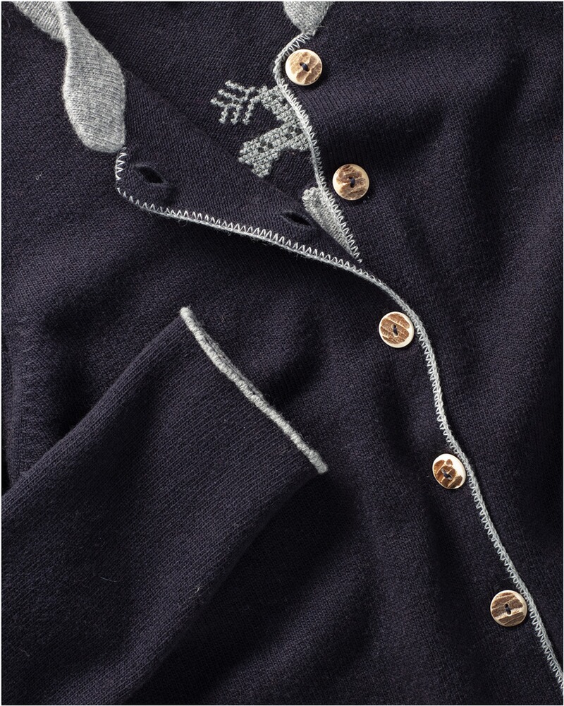 Strickjacke mit Kellerfalte, Luis Steindl