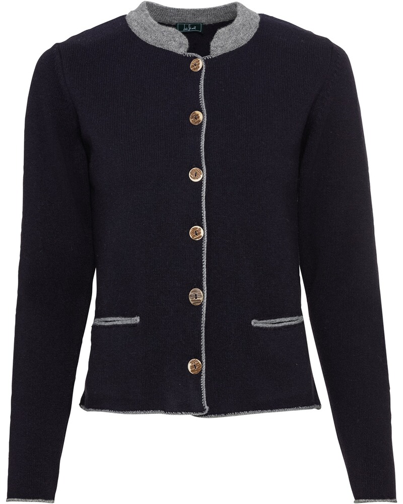 Strickjacke mit Kellerfalte