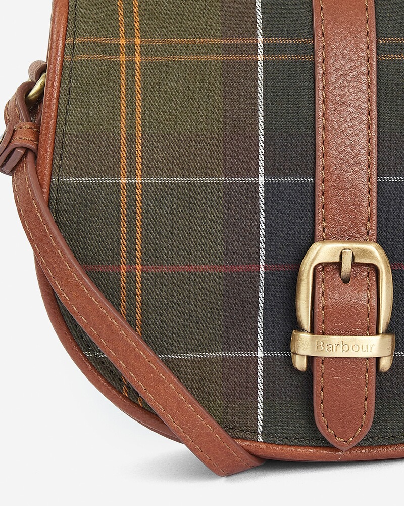 Leder Saddlebag Katrine Tartan, Barbour