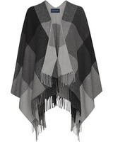 Karo-Cape mit Fransen, HIGHMOOR