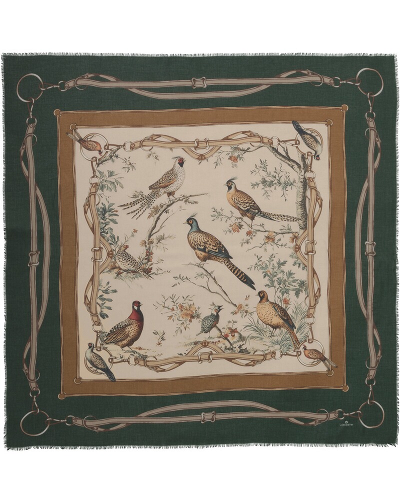 Tuch mit Vogelschar, Luise Steiner