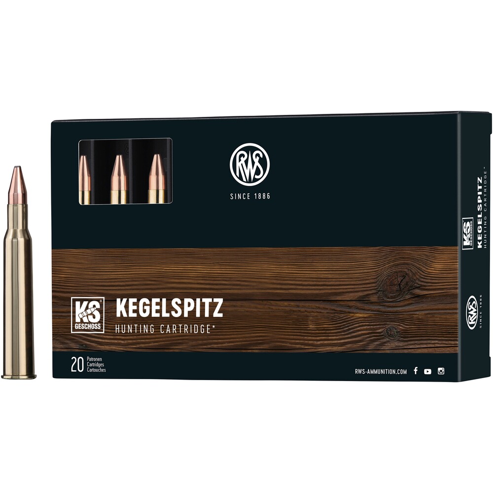 7x65 R Kegelspitz 8,0g/123grs., RWS