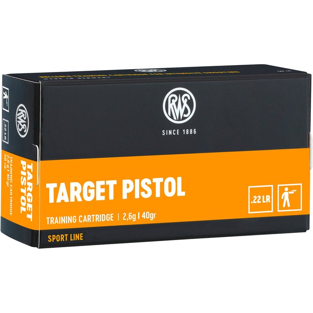 .22 lfb. Target Pistol 2,6g/40grs., RWS
