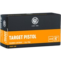 .22 lfb. Target Pistol 2,6g/40grs., RWS