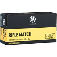 .22 lfb. Rifle Match 2,6g/40grs., RWS