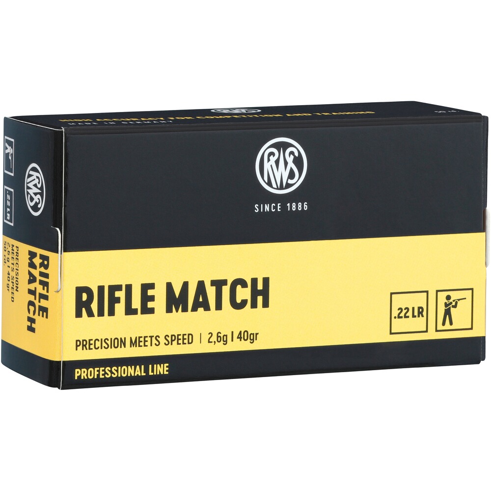 .22 lfb. Rifle Match 2,6g/40grs.