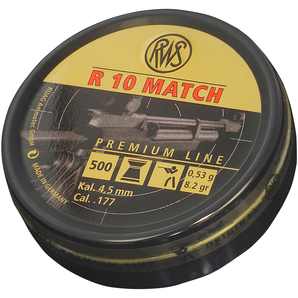 4,50 mm Diabolo R 10 Match 0,53g, RWS