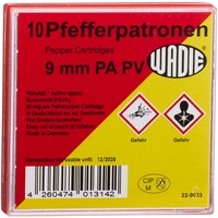 Pfefferpatronen PV 9 mm P.A., Wadie