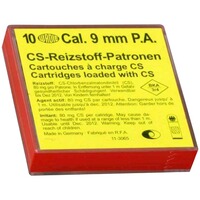 CS-Gaspatronen 9 mm P.A., Wadie