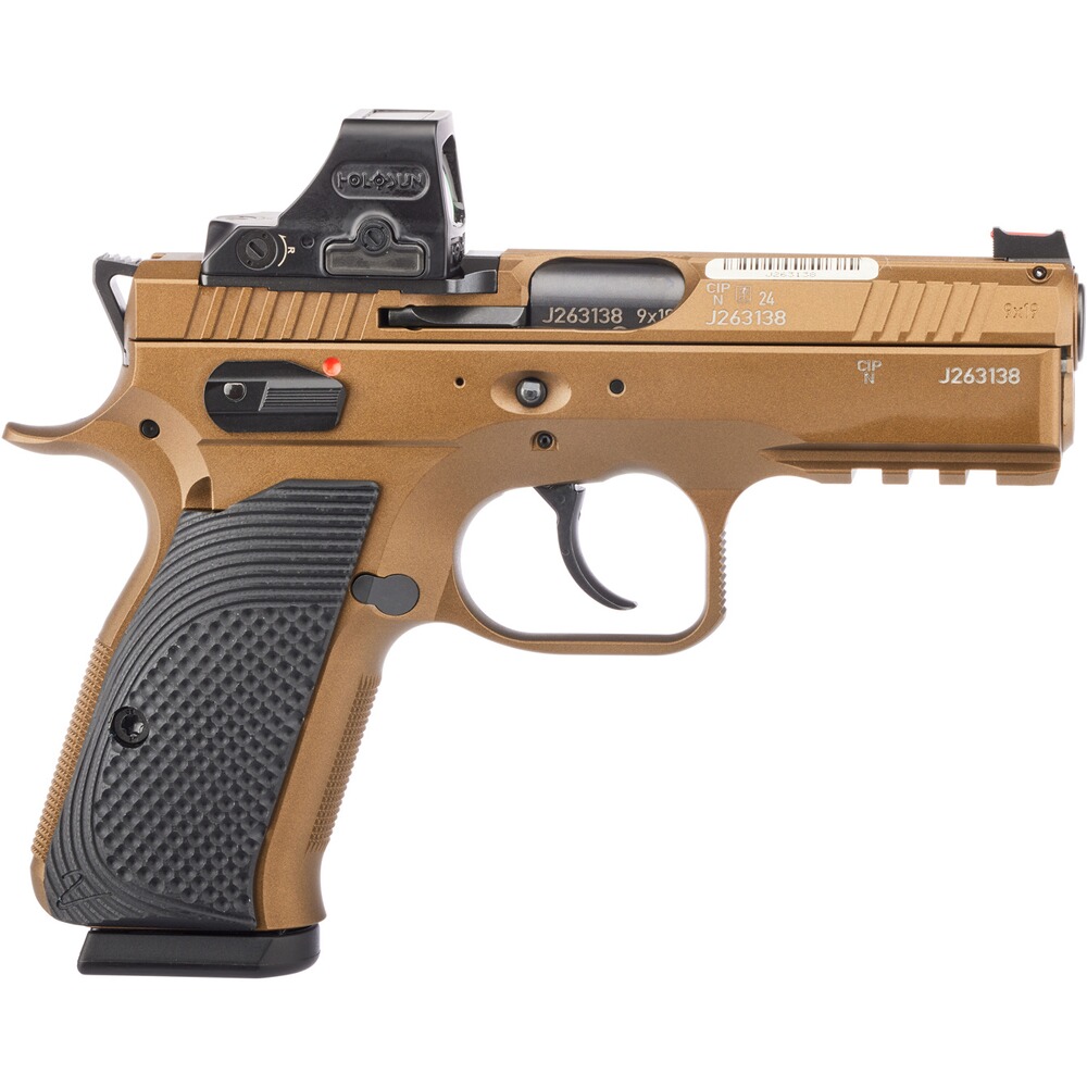 Pistole Shadow 2 Compact Deep Bronze OR mit Red-Dot, CZ