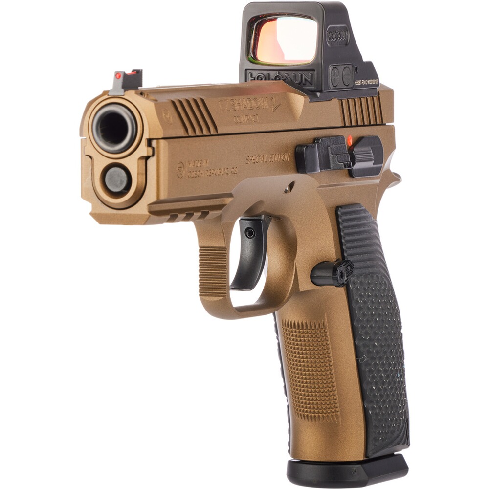 Pistole Shadow 2 Compact Deep Bronze OR mit Red-Dot, CZ
