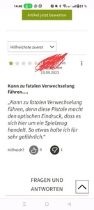 Bewertungsbild zu der Überschrift Bei manchen Bewertungen fehlen einem die Worte