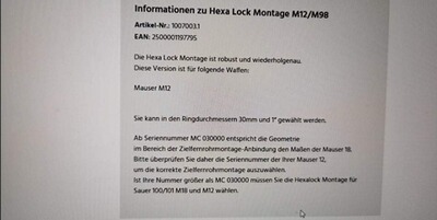 Bewertungsbild zu der Überschrift Achtung bei der Montage