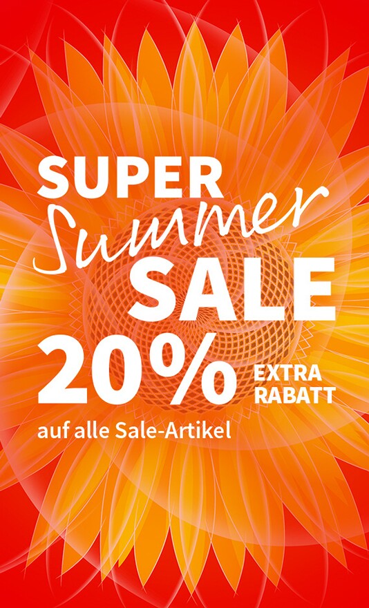 Super Summer Sale 20% Extra Rabatt auf ausgewählte Artikel