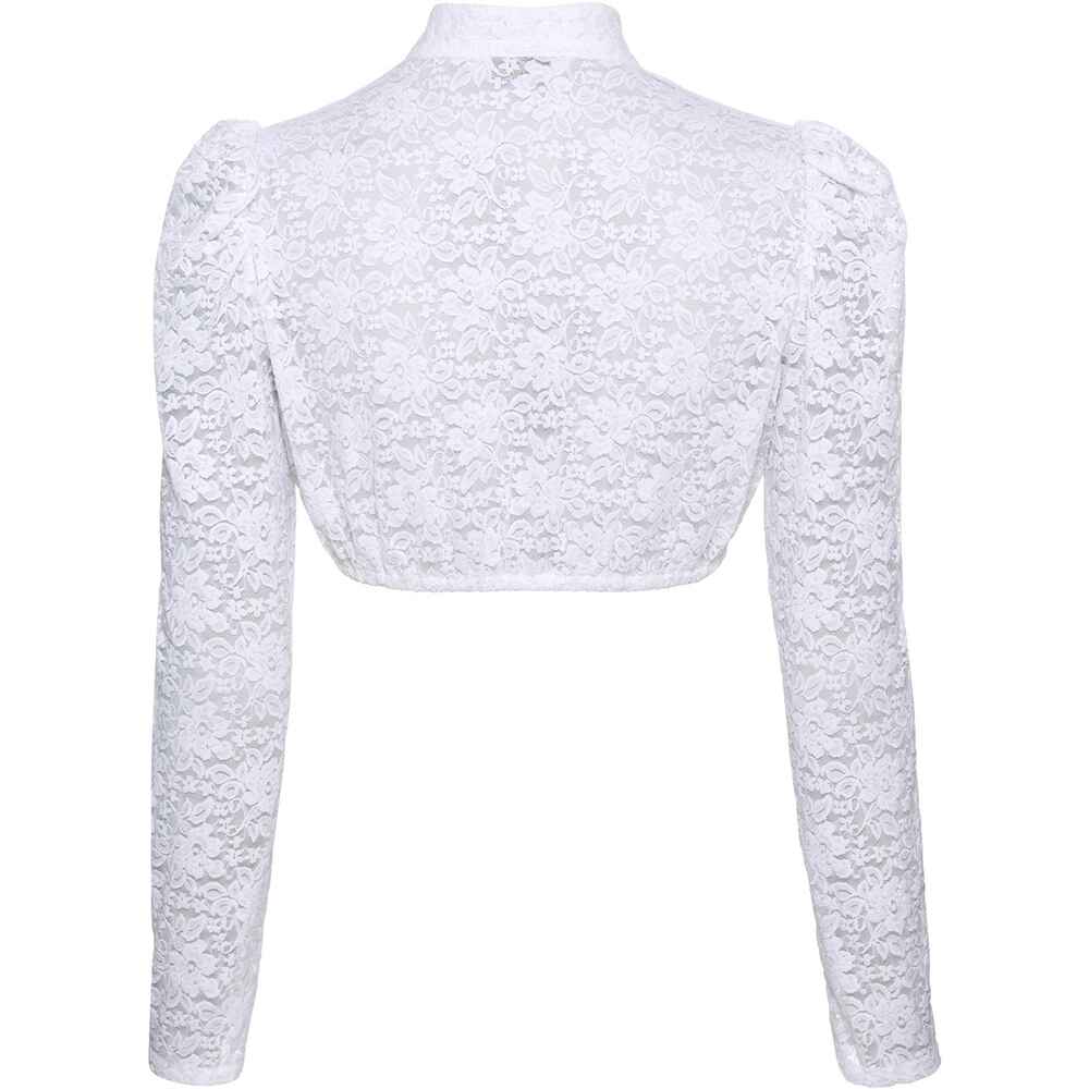 Almsach Langarm-Dirndlbluse (Weiß) - Damenmode - Online Shop FRANKONIA Mode 