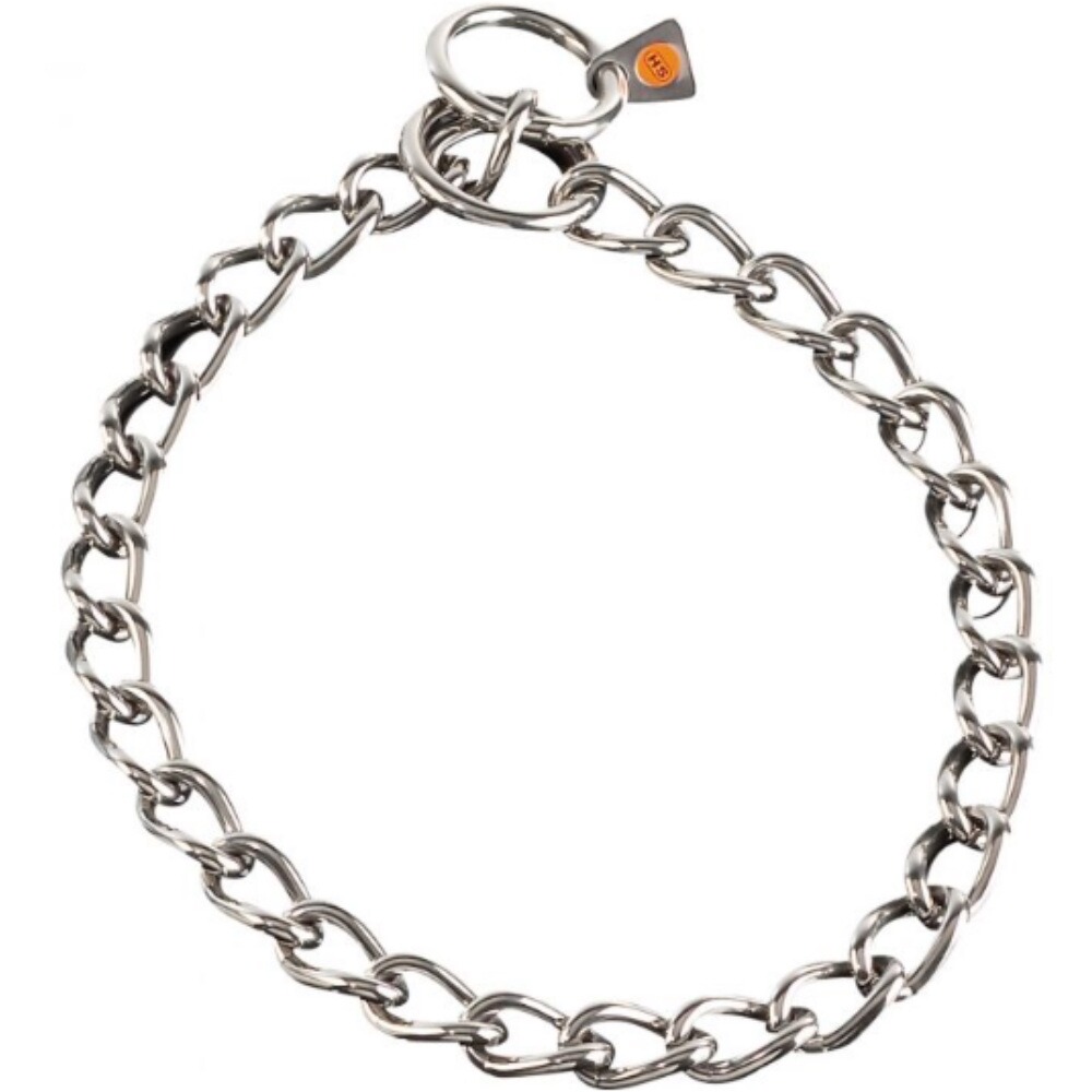 Sprenger Halsband Halskette – Drahtstärke 4 mm (Silbergrau – Länge 55 ...