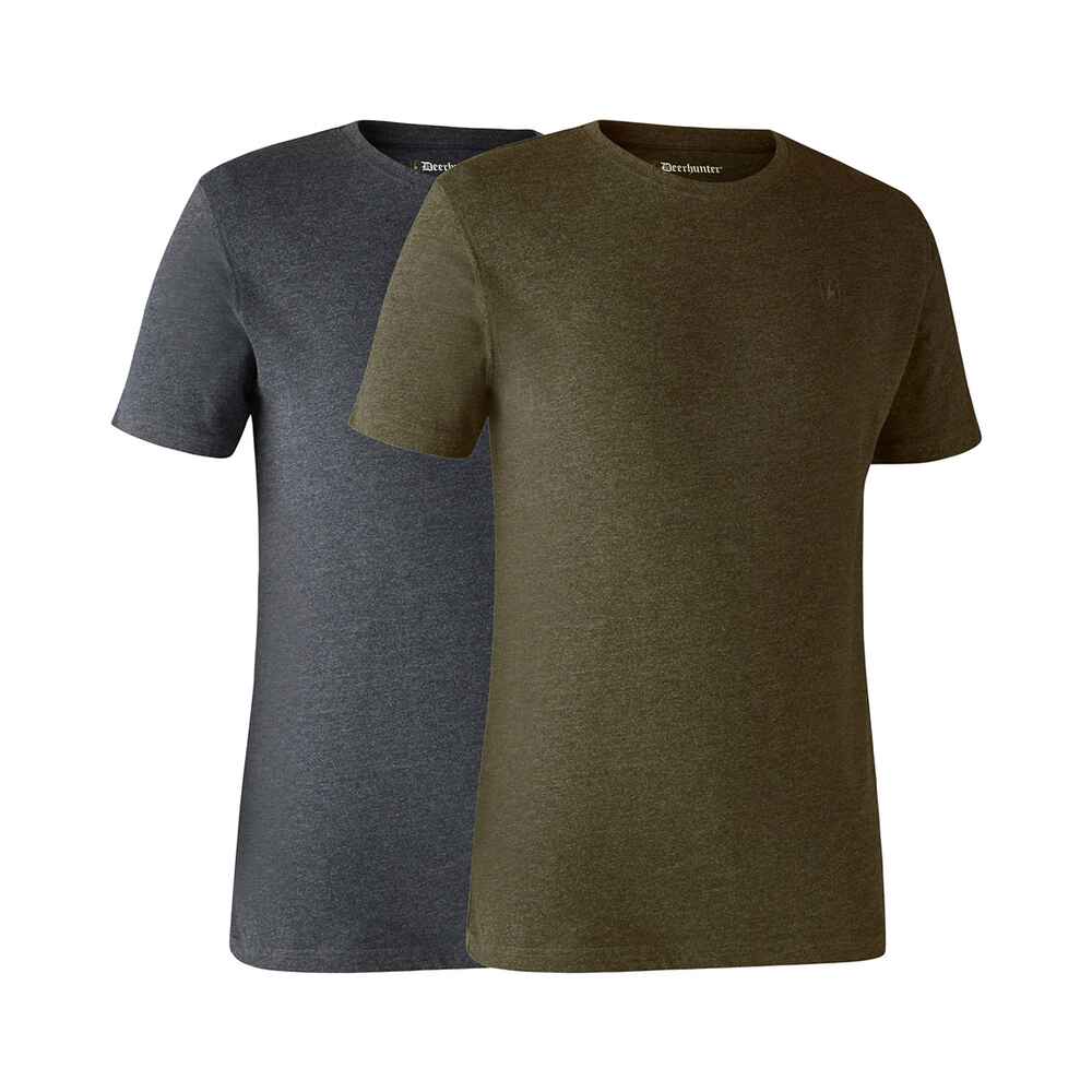 Deerhunter T-Shirts, 2er-Pack (Oliv/Grau Melange) - Shirts - Bekleidung für  Herren - Bekleidung - Jagd Online Shop | FRANKONIA
