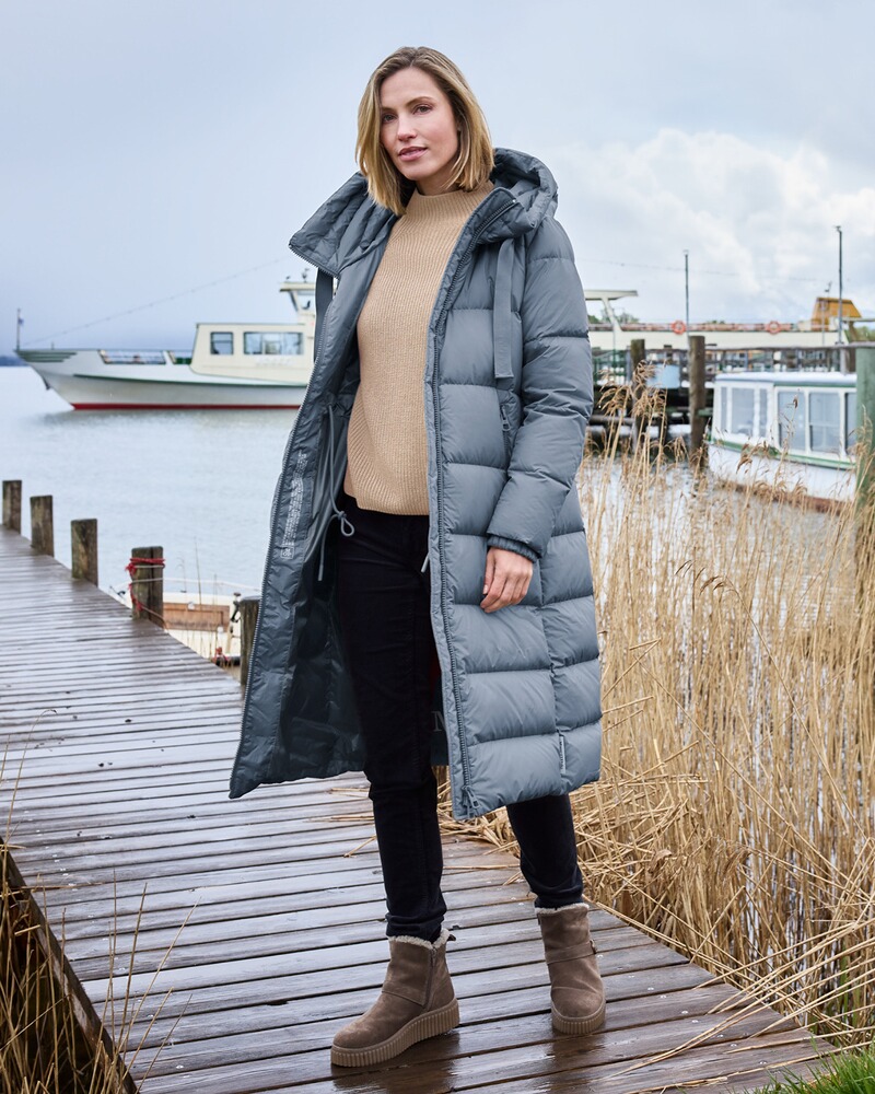 Daunenmantel Olivgrün Daunen Mantel Marco Polo Marc O'Polo PUFFER