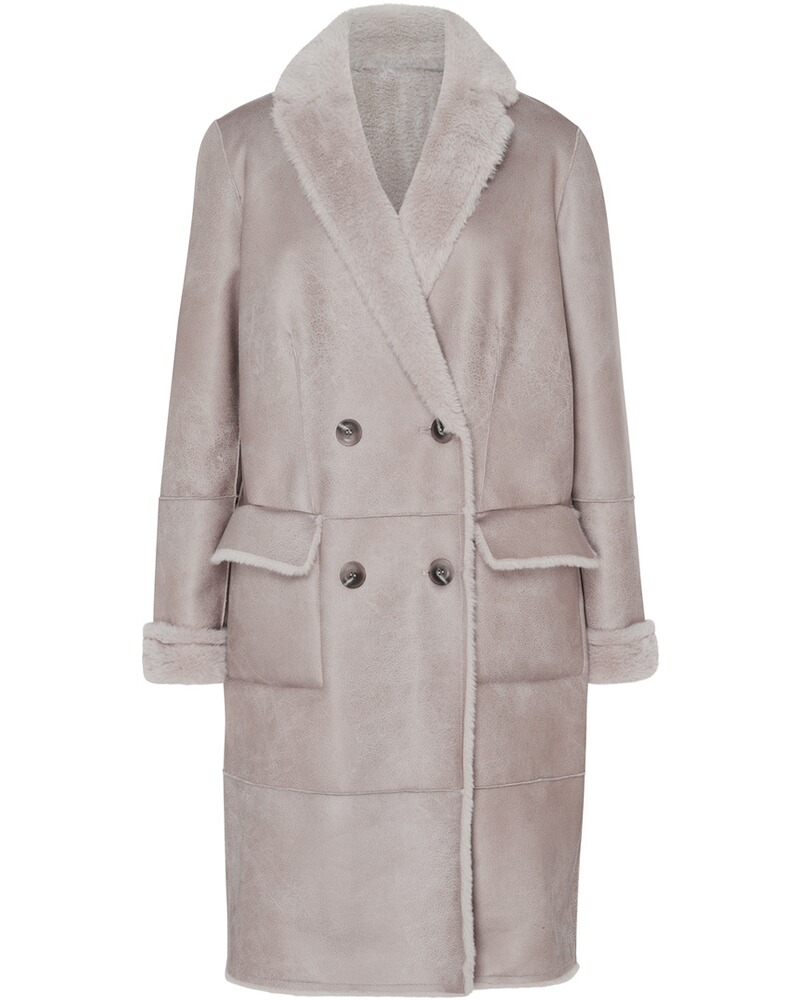 White Label Fake Fur Wendemantel (Grau) Mäntel Bekleidung