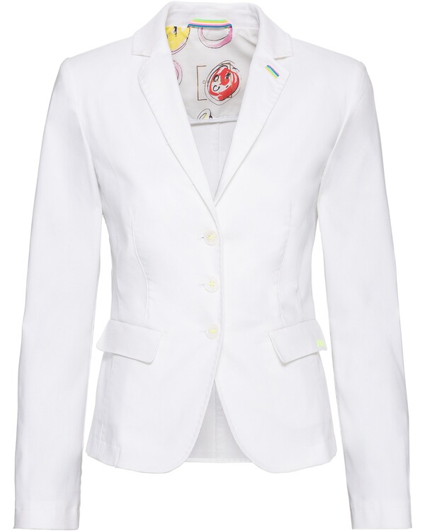 White Label Sommerlicher Baumwoll Blazer Weiss Blazer Janker Bekleidung Damenmode Mode Online Shop Frankonia At