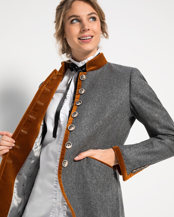 REITMAYER Loden-Gehrock (Grau-Melange) - Janker & Trachtenjacken ...