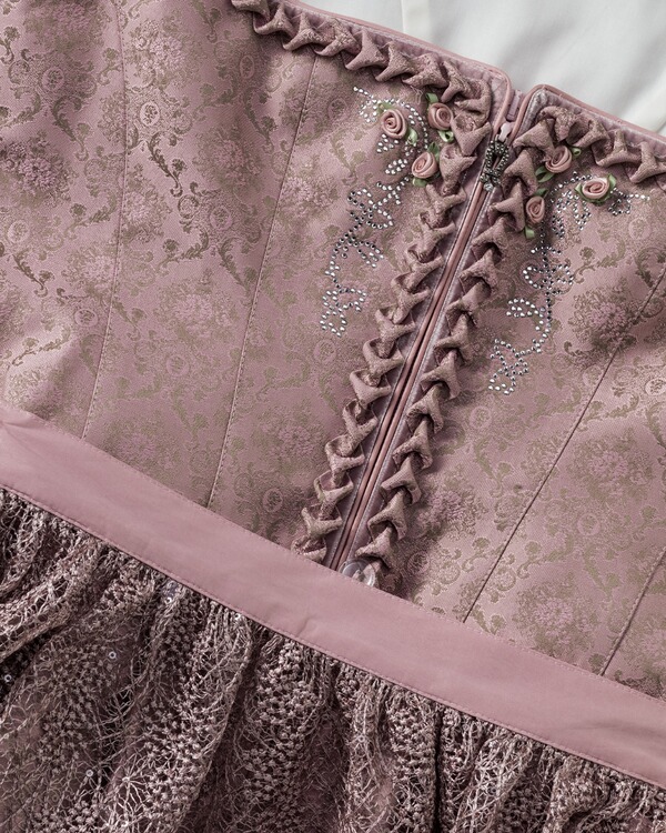 Country Line Midi Dirndl Mit Tullschurze Altrosa Schlamm Damenmode Mode Online Shop Frankonia At