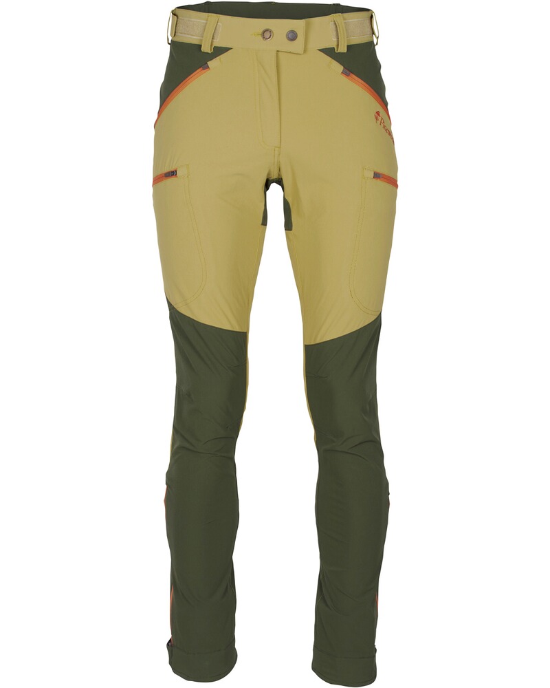 Pinewood Damen Hose Abisko Light Stretch (Golden Hay/Mossgreen