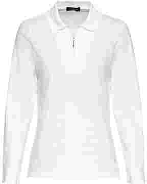 Langarm-Poloshirt mit Zipper, HIGHMOOR