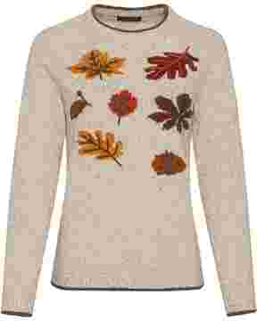 Pullover mit Herbstlaub, HIGHMOOR